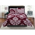 thumbnail image 1 of Mainstays Red 9 Piece Bed in a Bag Comforter Set With Sheets, Full, 1 of 4