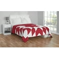 thumbnail image 1 of Mainstays Red Brick Star Microfiber Quilt, King - Reversible, 1 of 5