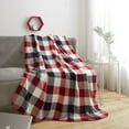 thumbnail image 1 of Mainstays Red Plaid Cozy Plush Throw Blanket 50" x 60", 1 of 6