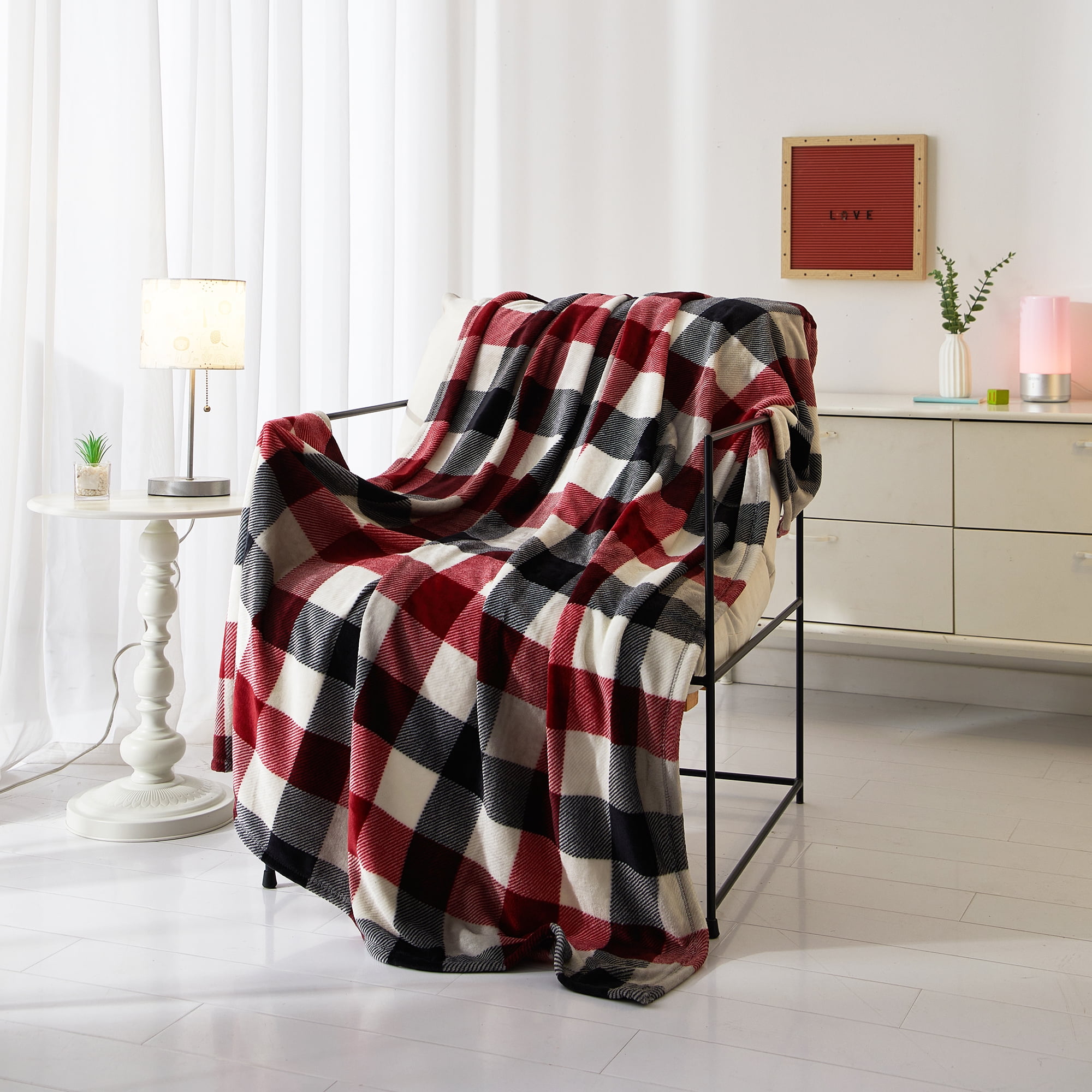 Red plaid blanket walmart hotsell