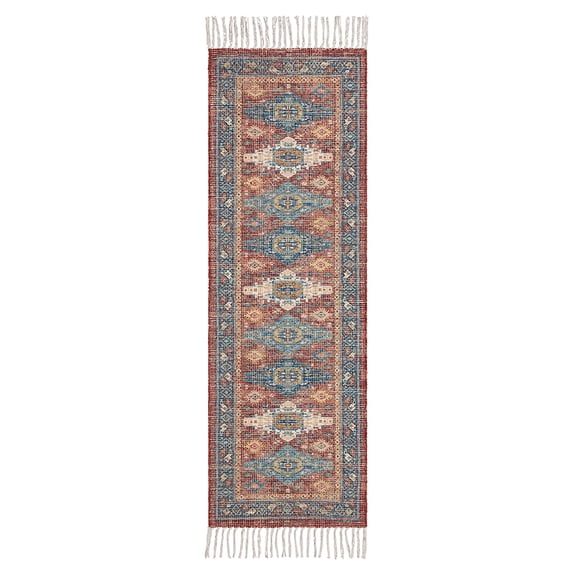 Mainstays Red Vintage Indoor Polyester Runner Rug 20” x 60”
