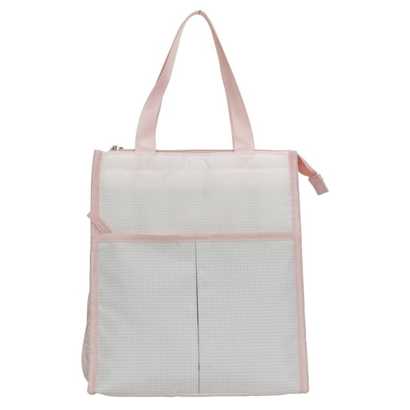 Mainstays Reusable Polyester Adult Lunch Bag, Pink