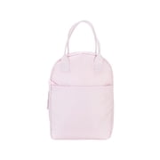 Mainstays Pink Blush Reusable Rounded Top Polyester Lunch Bag with Zippered Main Compartment and Front Pocket, Ideal Use for School, Workday Meals and Travel