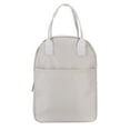 thumbnail image 1 of Mainstays Washed Stone Reusable Round Top Polyester Lunch Bag with Zippered Main Compartment, 1 of 5