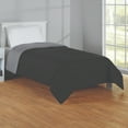 thumbnail image 1 of Mainstays Reversible Microfiber Comforter, Black, Twin-XL, 1 of 9