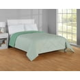 thumbnail interactive-video image 1 of Mainstays Reversible Microfiber Comforter, Green, Full/Queen, 1 of 9
