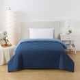 thumbnail image 1 of Mainstays Twin/Twin XL Comforter, All-Season Reversible Microfiber, Navy, 1 of 8