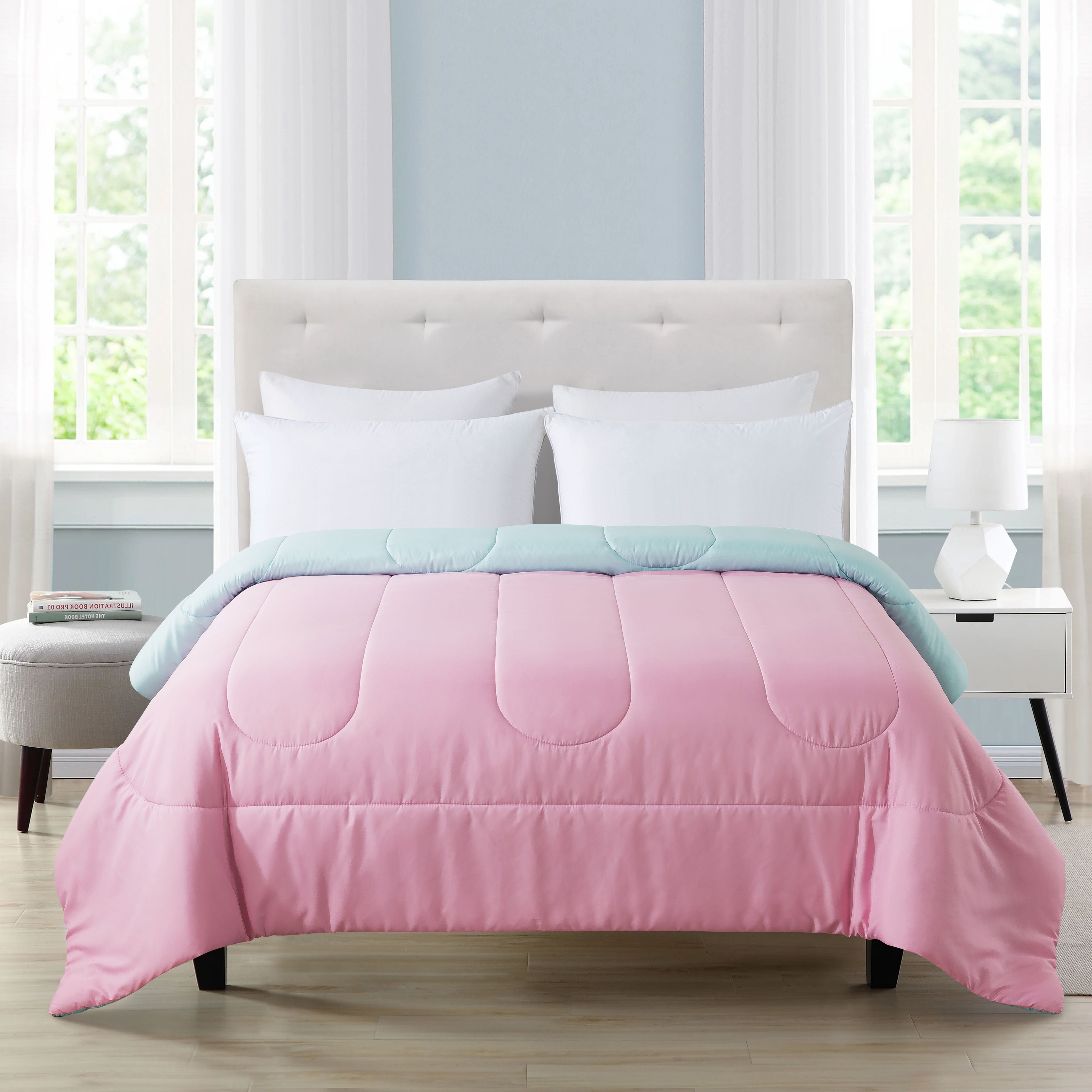 Pink twin comforter clearance walmart