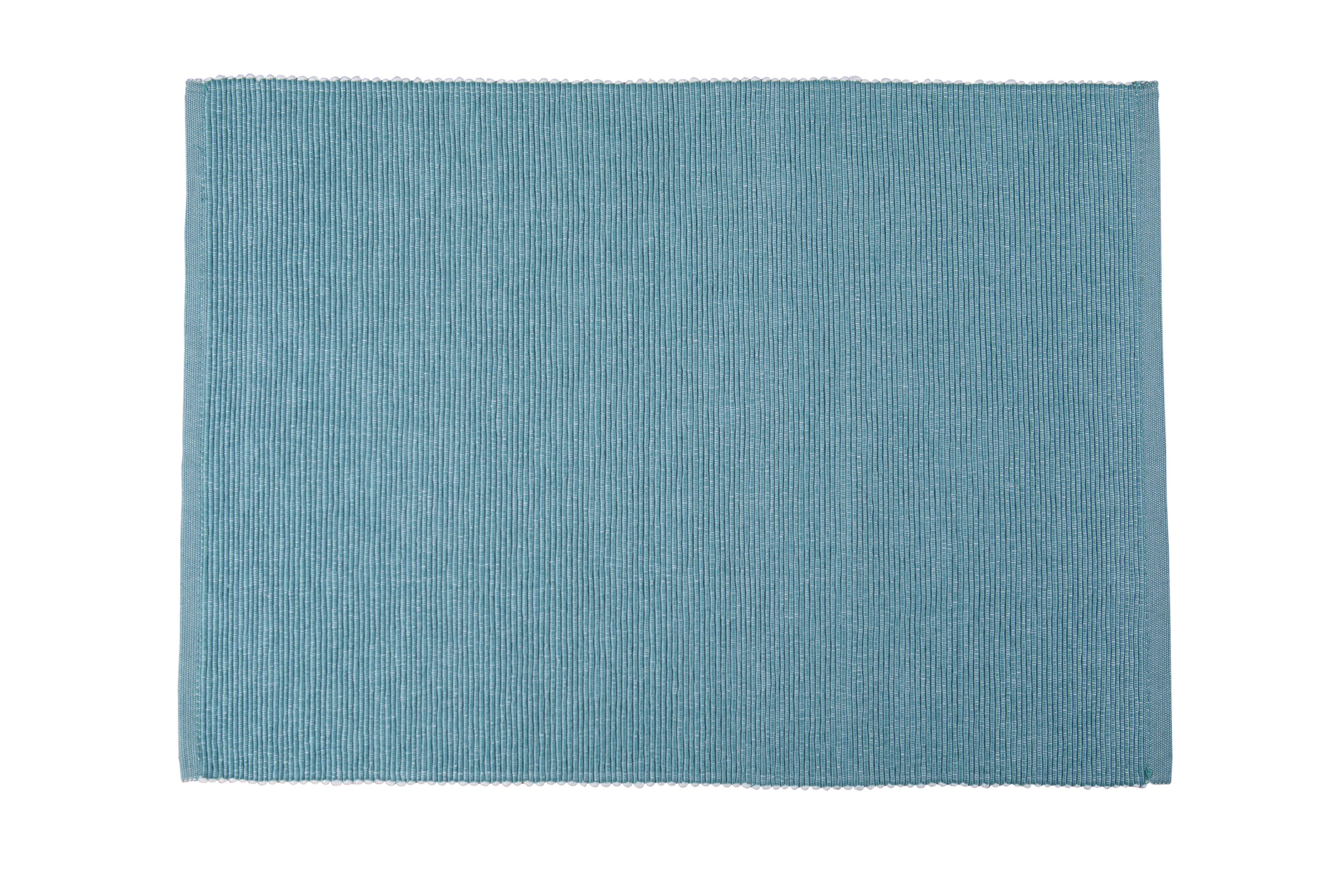 Shop Mainstays Ribbed Chambray Table Place Mat, 13 in x 18 in, Cotton