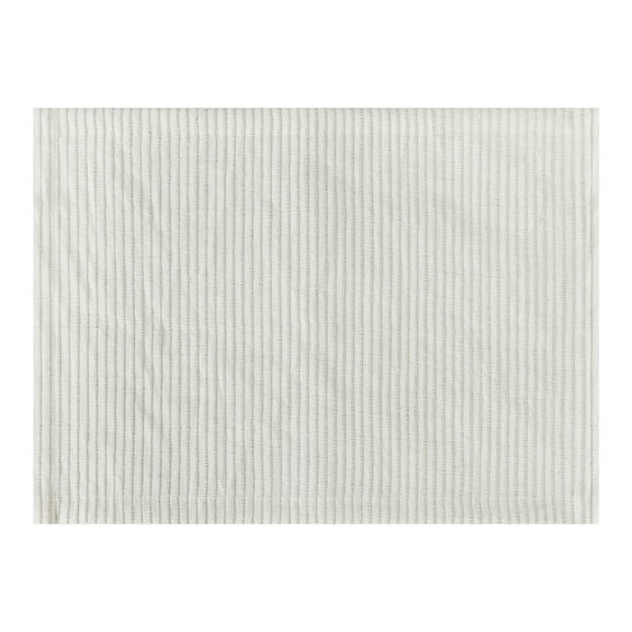 Mainstays Ribbed Placemat - Washed Stone - 65% Cotton 35% Jute