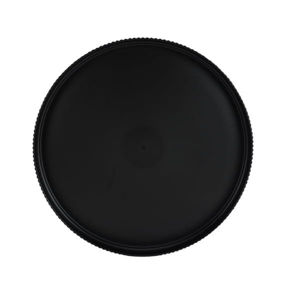 Mainstays Ribbed Recycled Plastic Dinner Plate, Black, 10 in