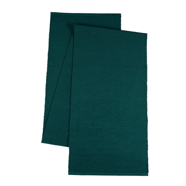 Green Ribbed Table Runner Mainstays Ribbed Table Runner, 13 in x 72 in, Teal Green - Walmart ...