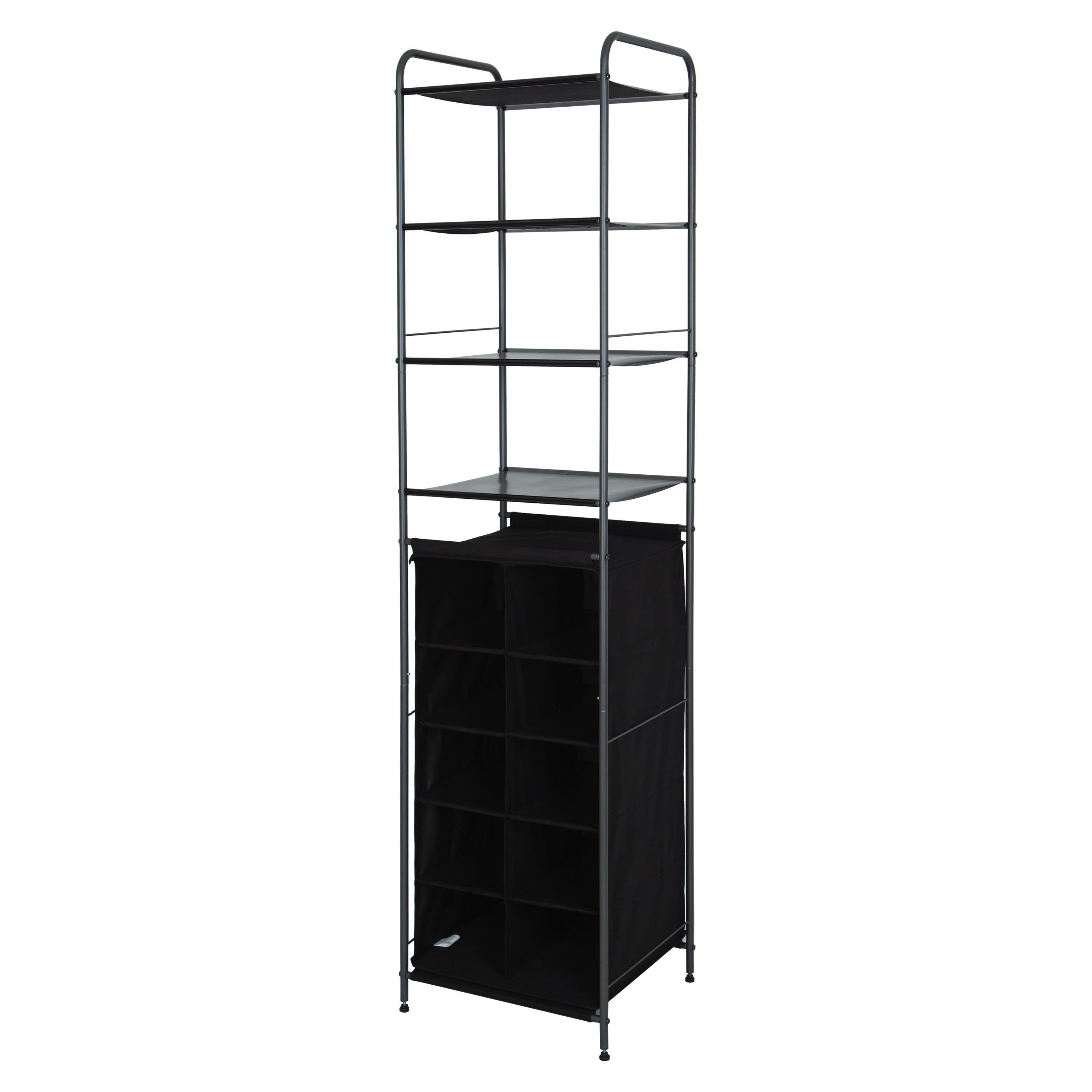 Simplify 30 Pair 10 Shelf Stackable Shoe Rack-Black — Liberty Department  Stores