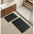 thumbnail image 1 of Mainstays Black Tile Bubble Pattern 2-Piece Bath Rug Set, 1 of 4