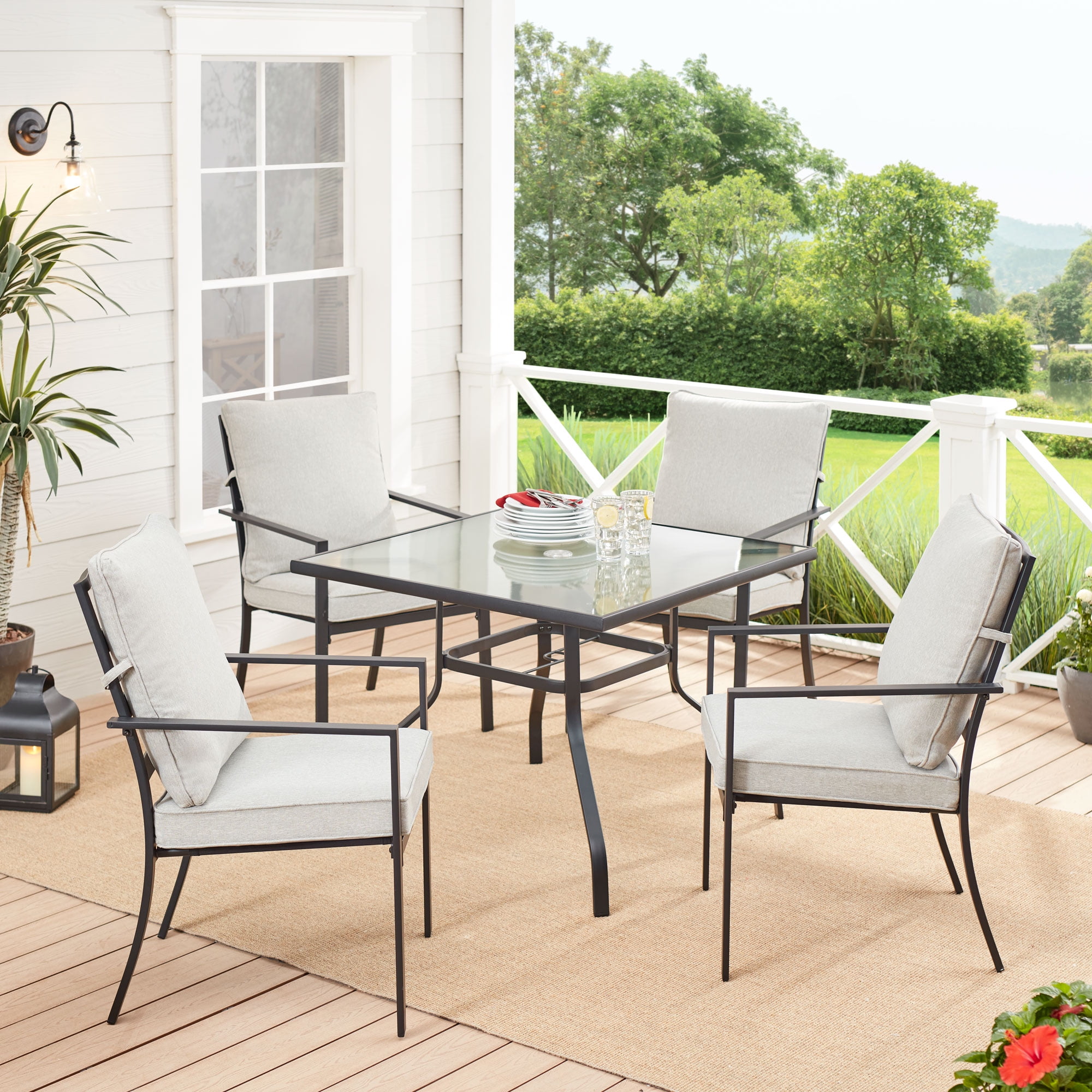 Patio Bistro Set Walmart Mainstays Forest Hills Chaise Lounge