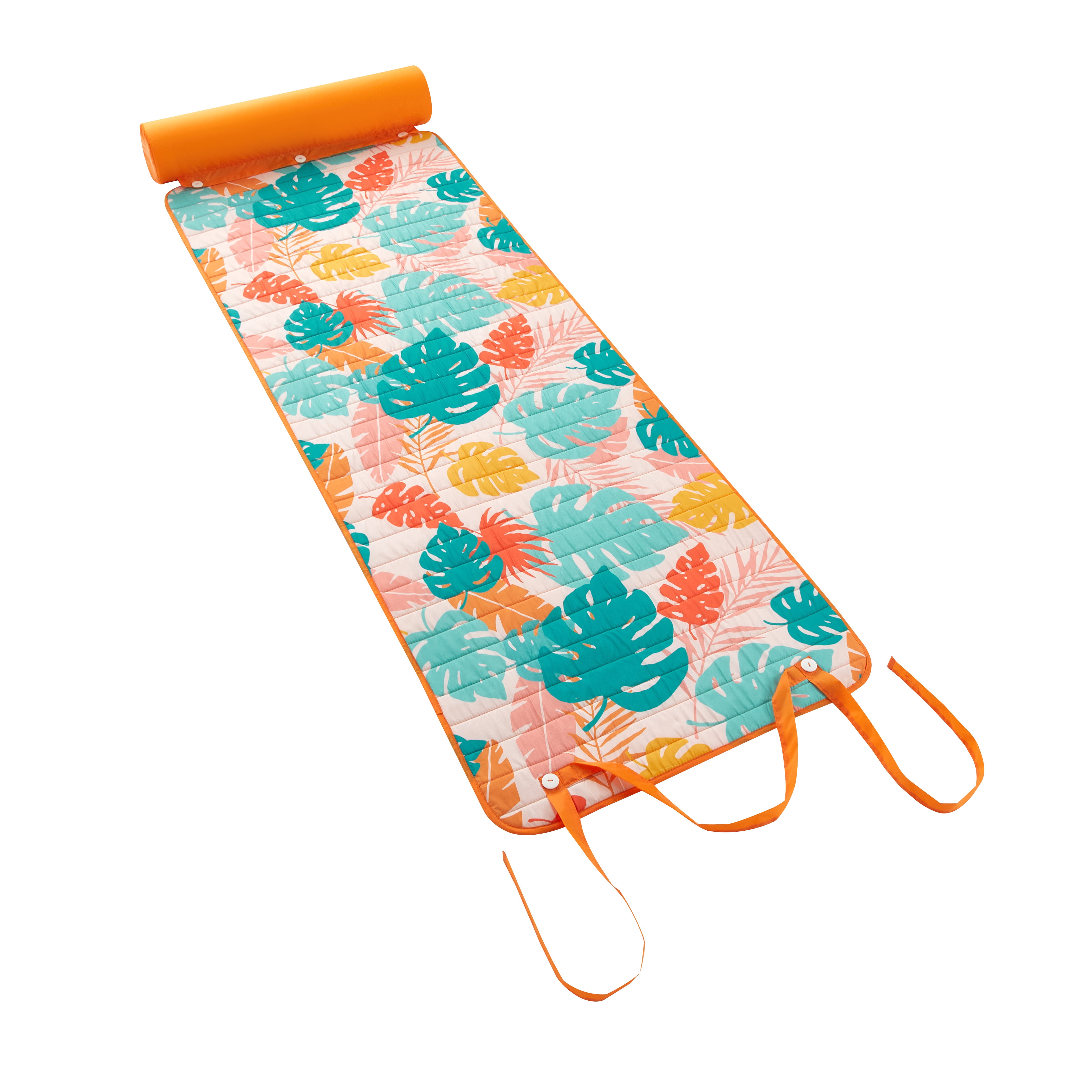 Mainstays RollUp Beach Mat, Sunset Palms