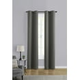thumbnail image 1 of Mainstays Room Darkening Grommet Curtain Panel Pair, Set of 2, Gray, 30"W x 84"L, 1 of 6