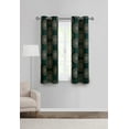 thumbnail image 1 of Mainstays Room Darkening Grommet Curtain Panel Pair, Set of 2, Medallion Dark Teal, 30"W x 63"L, 1 of 6