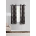 thumbnail image 1 of Mainstays Room Darkening Grommet Curtain Panel Pair, Set of 2, Medallion Gray, 30"W x 63"L, 1 of 6