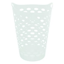 Mainstays Round 2 Bushel Flex Hamper, White