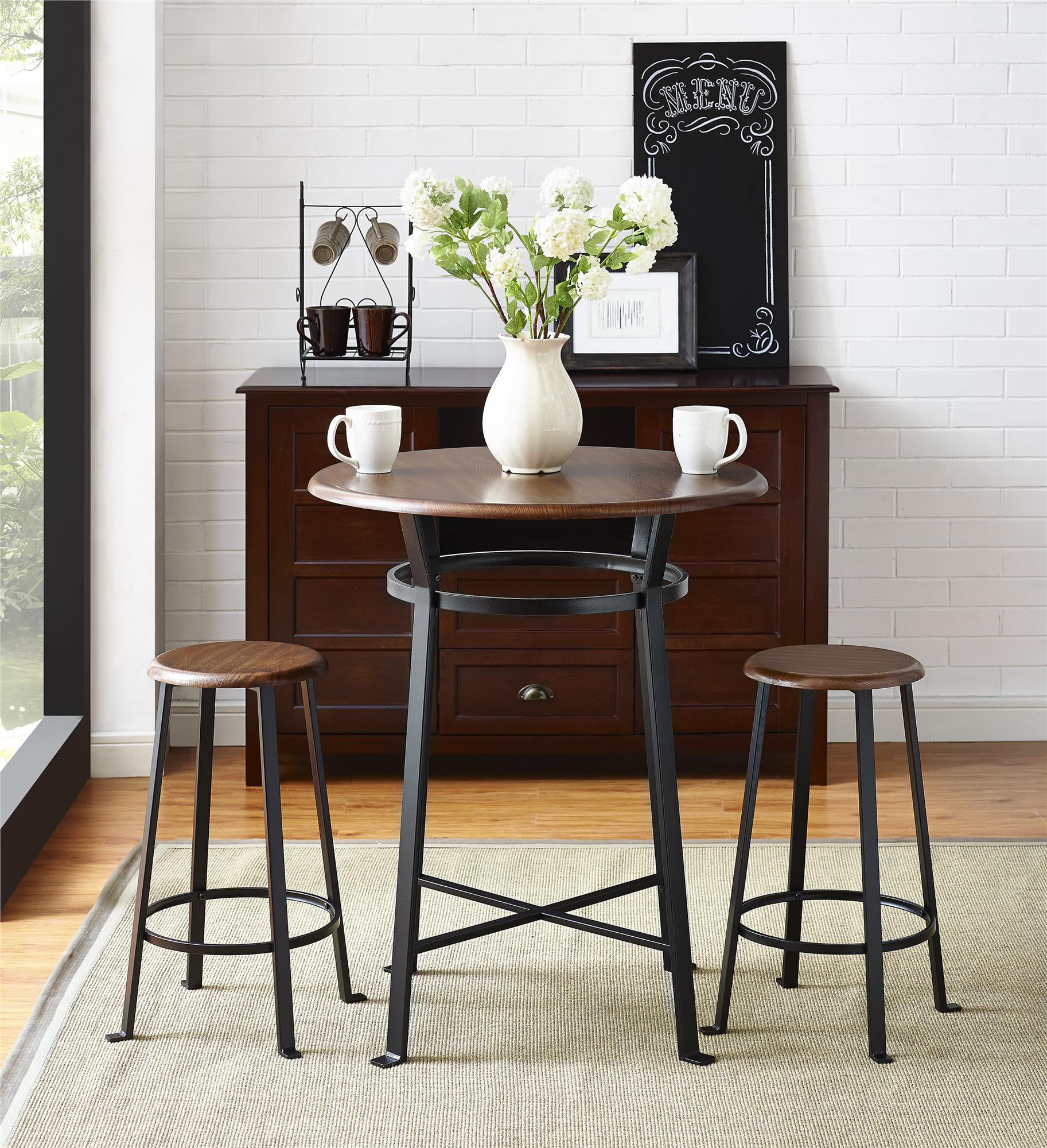 Mainstays 3 piece metal pub set deals