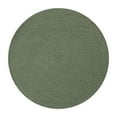 Mainstays Round BRAIDED Placemat Hedge Green 14" Diameter