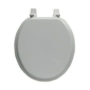 Mainstays Round Molded Wood Toilet Seat, White
