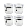 Mainstays Round Plastic Food Storage Canister - Small - 5.12” W x 6.5 ...