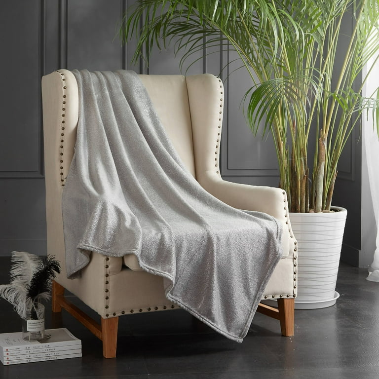 Grey sparkle throw new arrivals