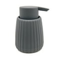 thumbnail interactive-video image 1 of Mainstays Rubberized Plastic Ribbed Soap Pump, Grey, 1 of 5