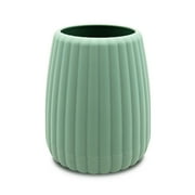 Mainstays Rubberized Plastic Ribbed Toothbrush Holder, Green