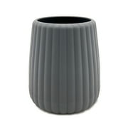 Mainstays Rubberized Plastic Ribbed Toothbrush Holder, Grey
