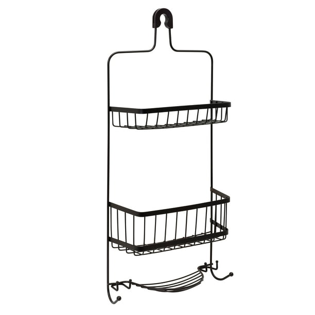 Mainstays RustResistant Shower Caddy, OilRubbed Bronze