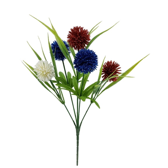 Mainstays 12.5 inches Indoor Artificial Pom Pom Pick, Red, Blue and White Color.