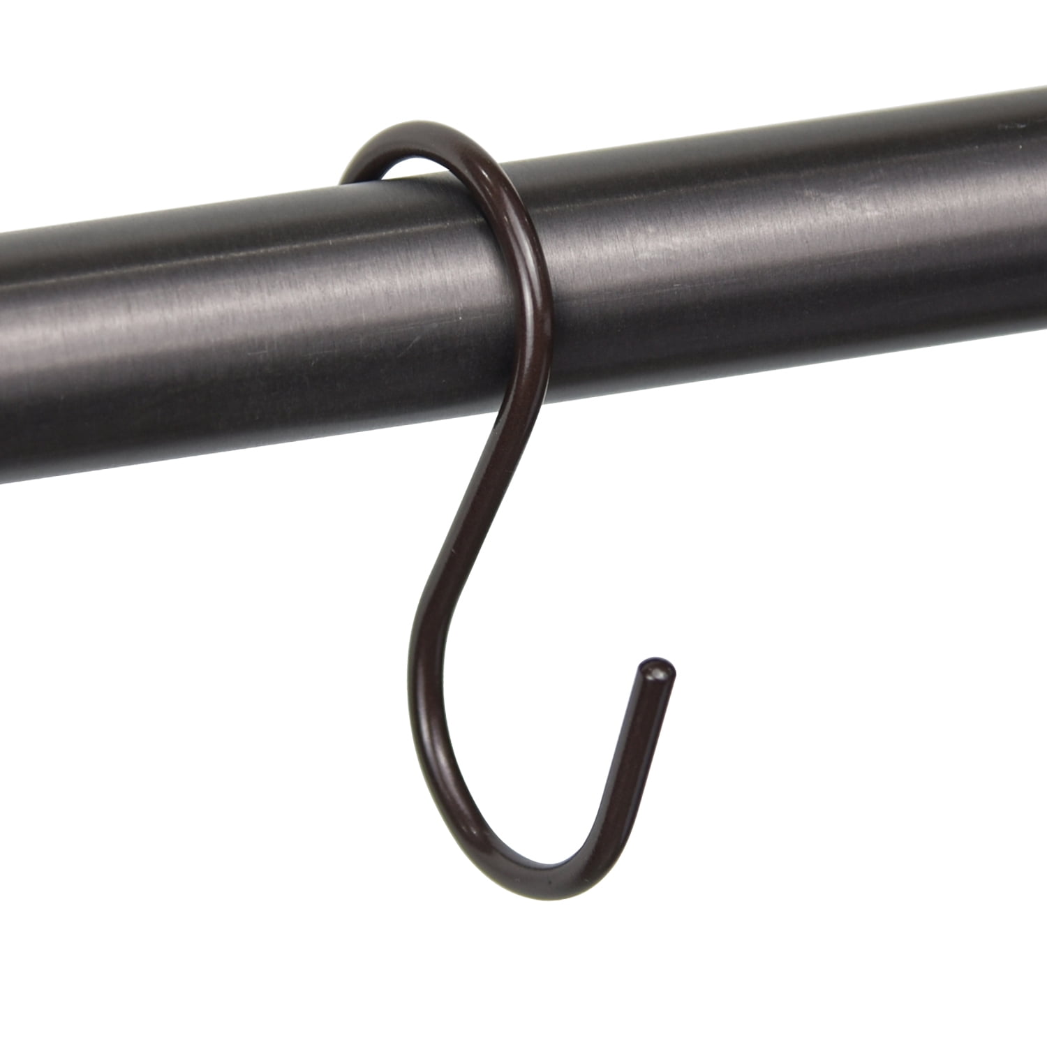 Mainstays Shower Curtain S-Hooks, Bronze, 12Piece/Set, 100% Iron