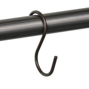 Mainstays Shower Curtain S-Hooks, Bronze, 12Piece/Set, 100% Iron
