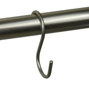 Mainstays Shower Curtain S-Hooks, Satin Nickel, 12Piece/Set, 100% Iron