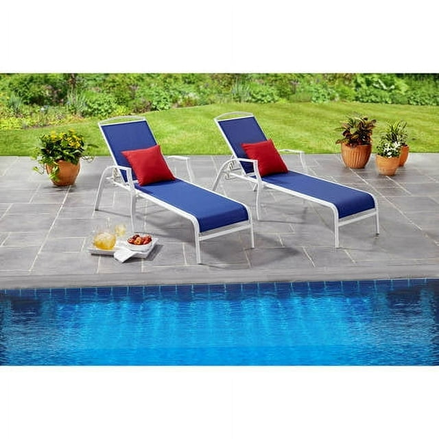 Mainstays Sand Dune Chaise Lounges, Set of 2