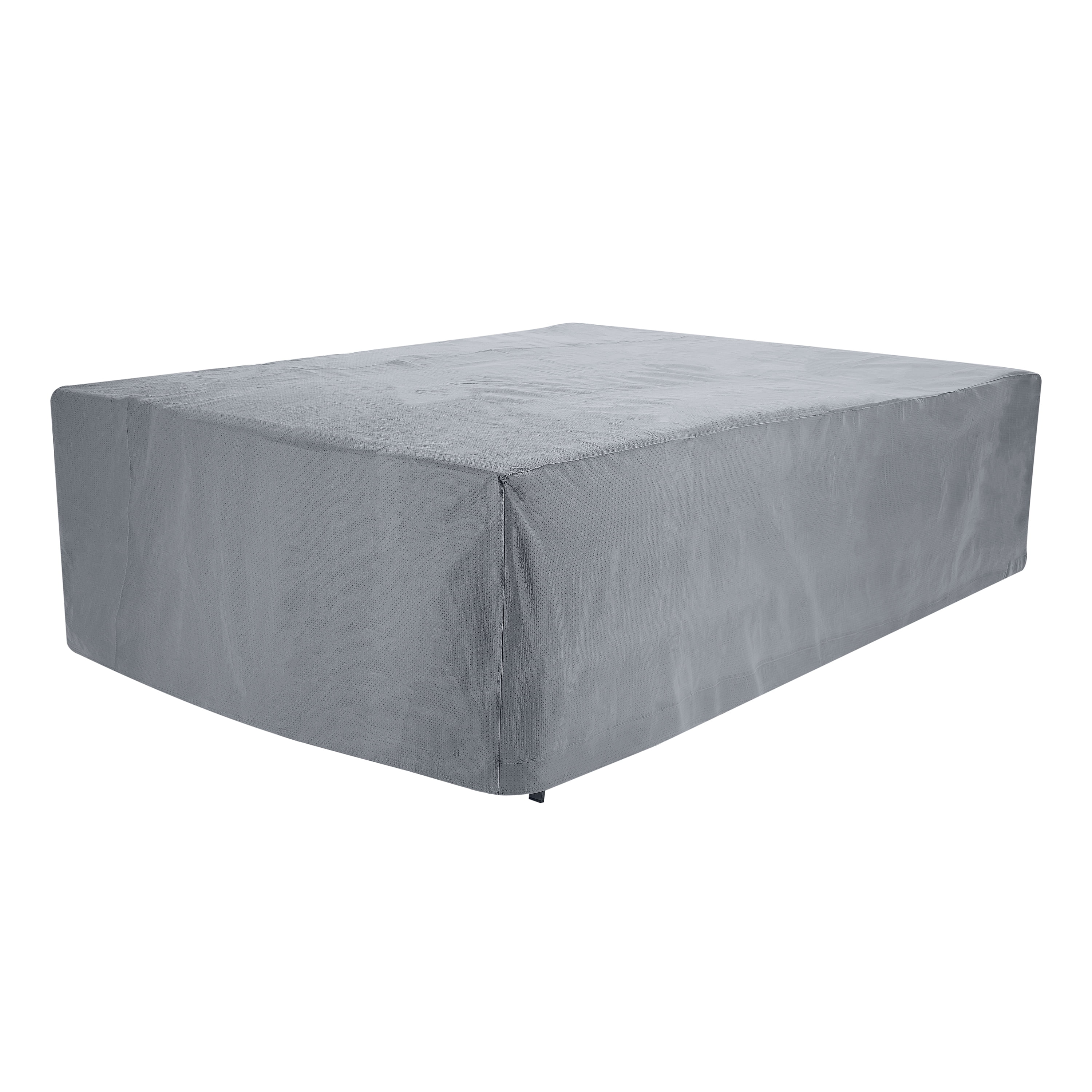 Mainstays Sandell 128 Inch Rectangular Patio Dining Table and Chairs Cover in Gray