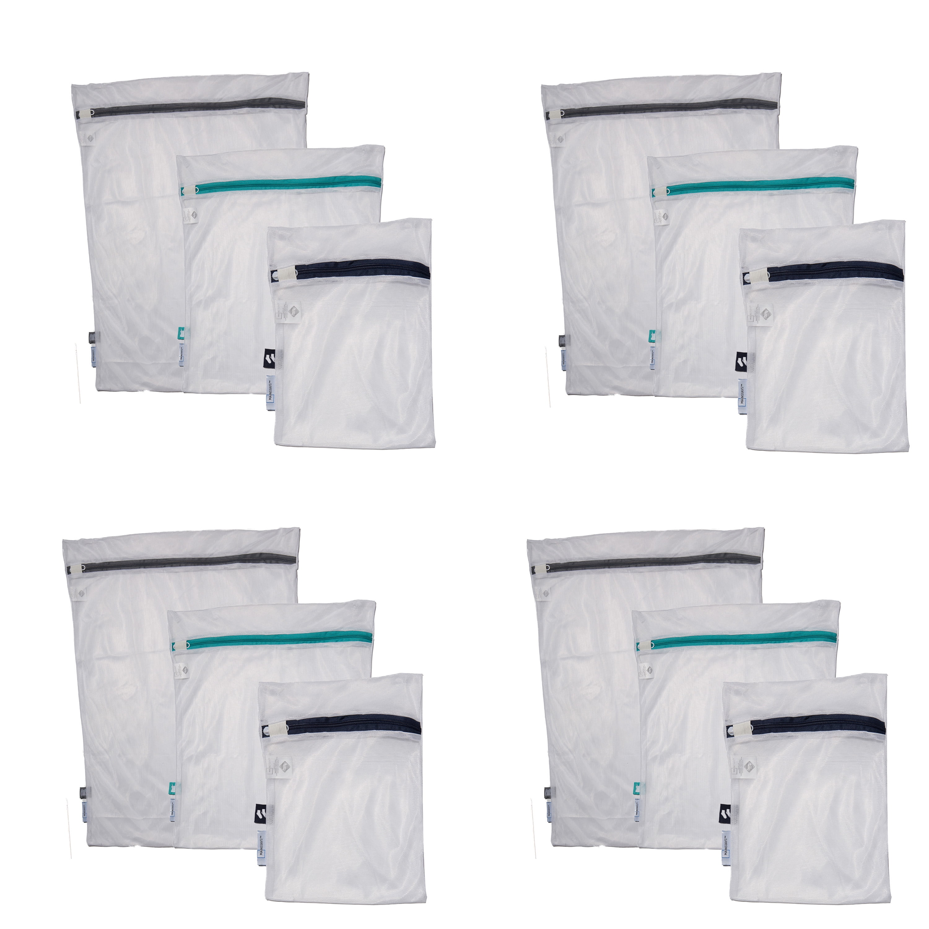 JHIJHOO Set of 4 Premium Laundry Bag Mesh Wash Bags for Wash Bras