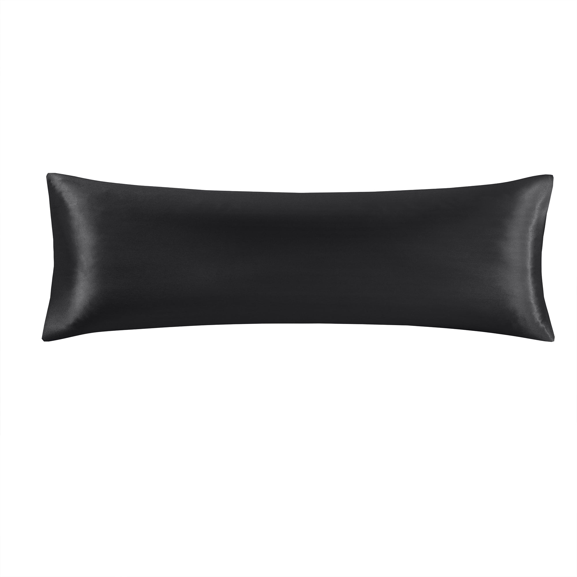 Mainstays Satin Body Pillowcase - Classic Black - Frizz Control & Cooling Comfort - 1 Pack
