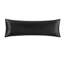 Mainstays Satin Body Pillowcase - Classic Black - Frizz Control & Cooling Comfort - 1 Pack