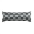 thumbnail image 1 of Mainstays Satin Body Pillowcase - Checkered Dark & Light Grey - 20"x52" - Frizz Control & Cooling Comfort - 1 Pack, 1 of 9