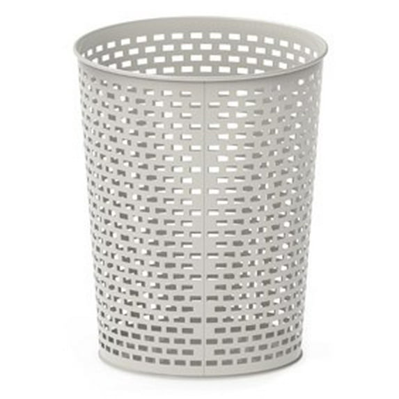 Mainstays Satin Nickel Metal Wastebasket