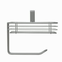 Mainstays Satin Nickel Over-the-Tank Toilet Paper Tissue & Wipes Holder
