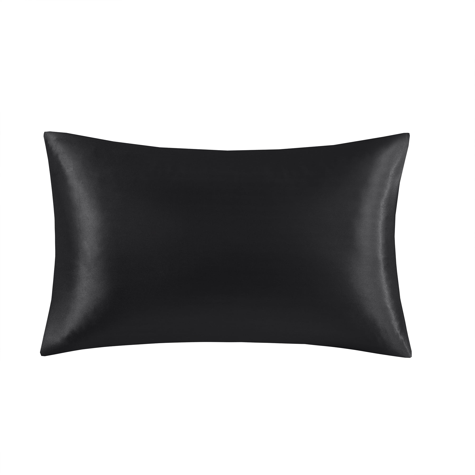 Mainstays Satin Pillowcase – Standard – Classic Black – Frizz Control & Cooling Comfort – 1 Pack