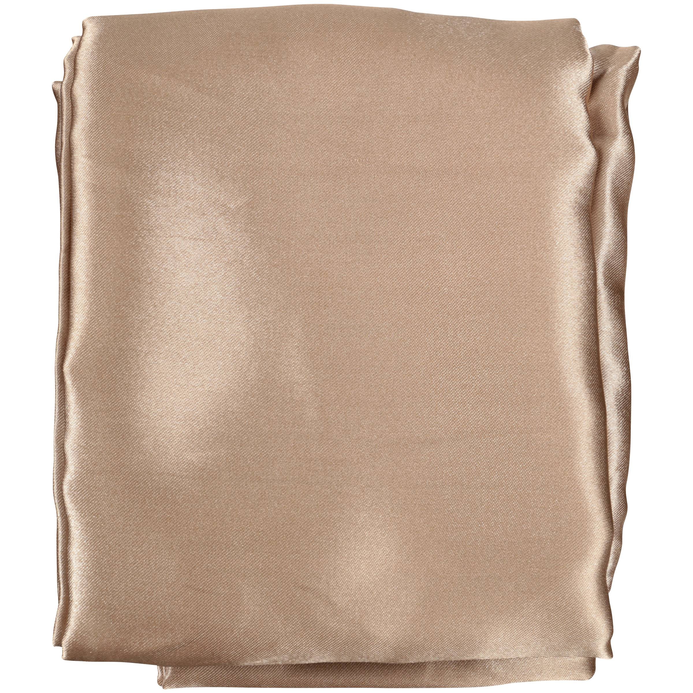 Mainstays Satin Solid Body Pillow Cover Zipper Closure, 20" x 52" Tan