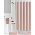 thumbnail image 1 of Mainstays Savine Ikat 15 Piece Shower Curtain Bath Set, 70 x 72, Pink, 1 of 6