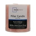thumbnail image 1 of Mainstays Scented Mottled Pillar Candle, 3 x 3 inches, Pink, Peach & Mango, 1 of 5