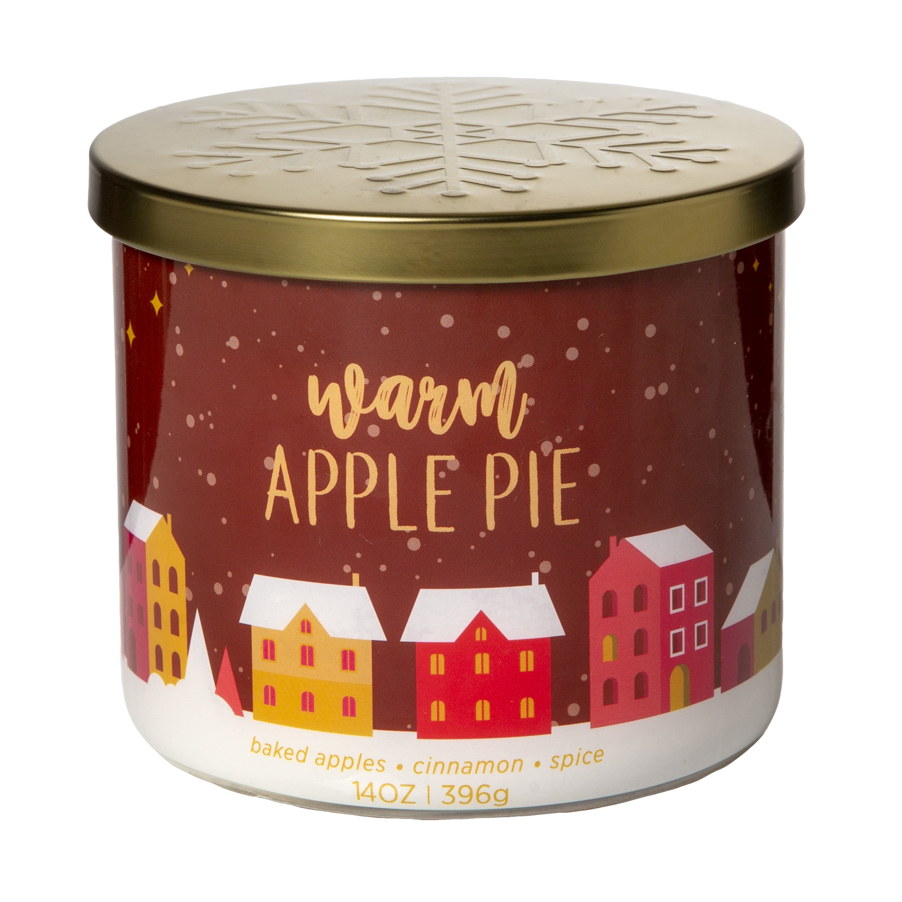 Mainstays Scented Single Jar Candle, Warm Apple Pie, 14 oz.